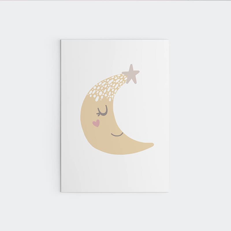 Unicorn Flowers - Yellow Moon - Pompom Prints
