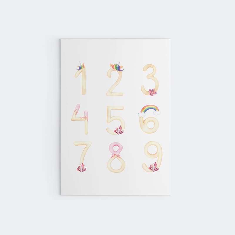 Unicorn Learning - 3 Pack - Pompom Prints