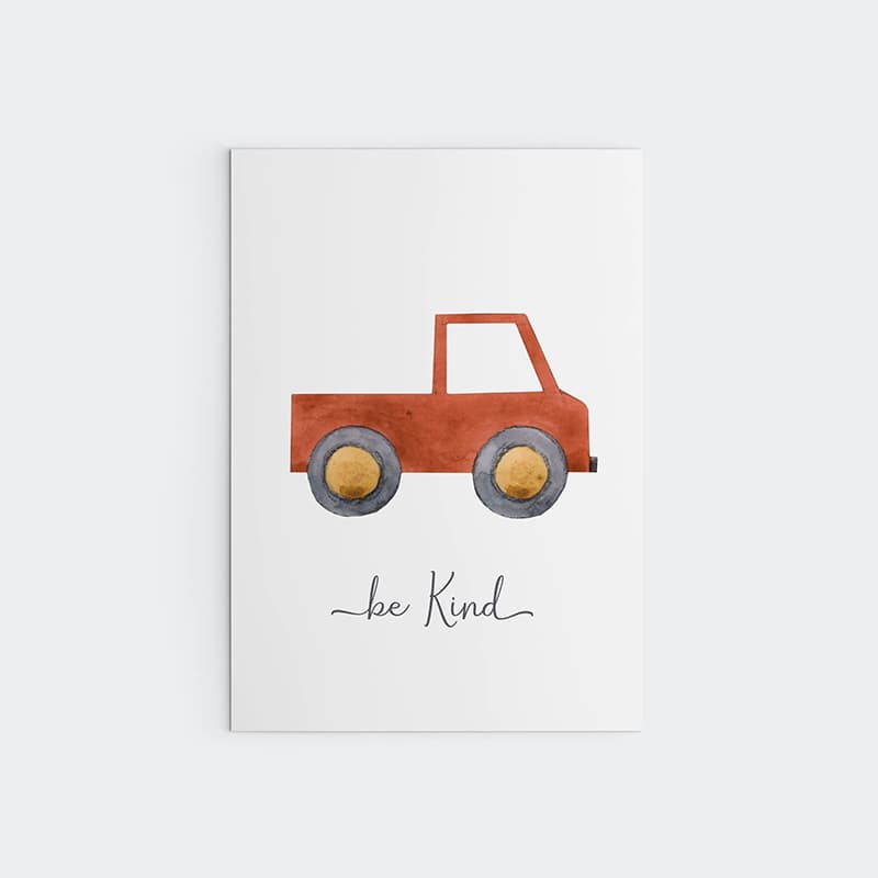 Watercolour Vehicles - 3 Set - Pompom Prints