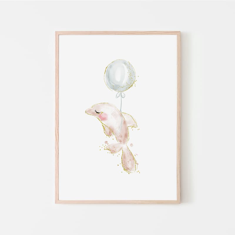 Whales - Binkie - Pompom Prints