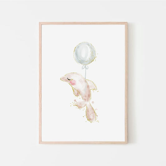 Whales - Binkie - Pompom Prints