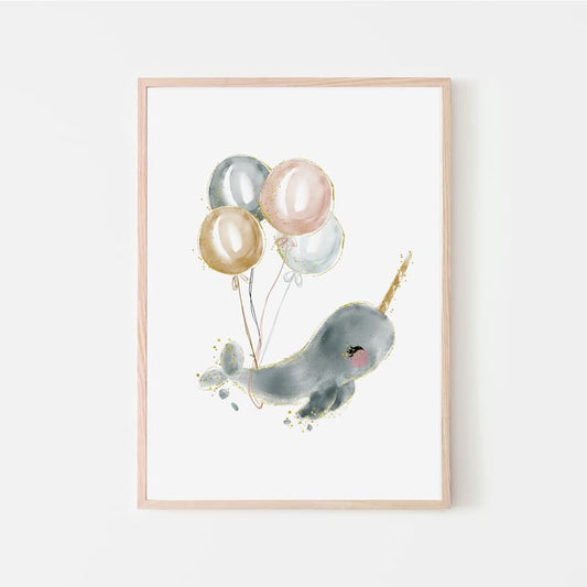 Whales - Olly - Pompom Prints