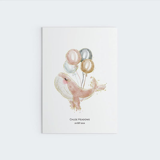 Whales - Peronalised Sadie - Pompom Prints