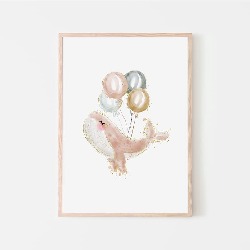 Whales - Sadie - Pompom Prints