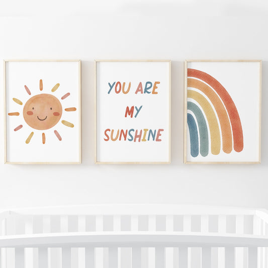 You are my sunshine - 3 set - Pompom Prints
