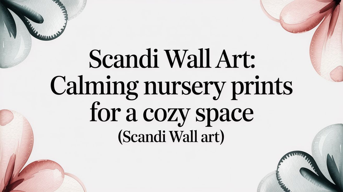 Scandi Wall Art: A Parent's Guide to Calm & Cozy Nursery Prints