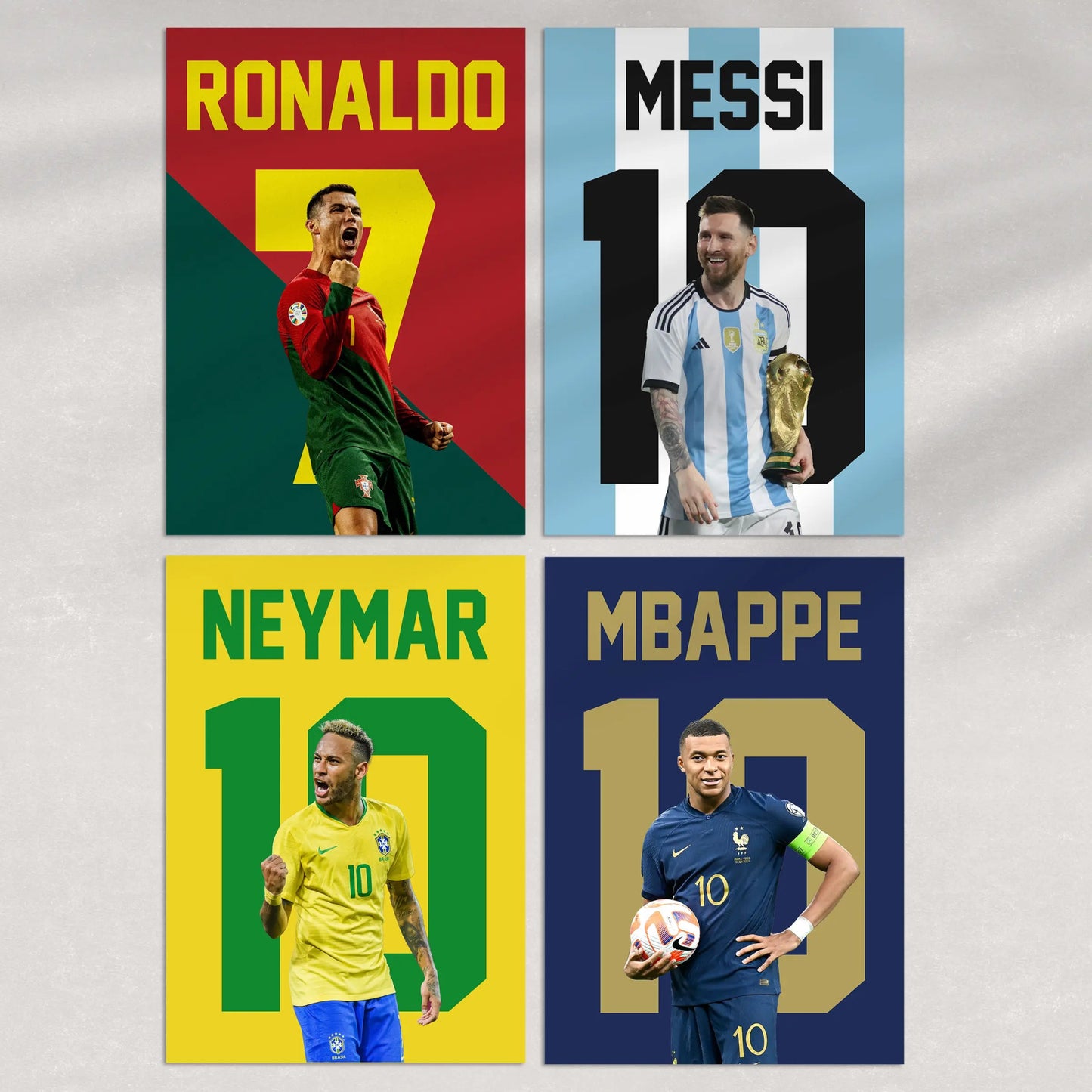 Superstar Football Prints - Set of 4 - Pompom Prints