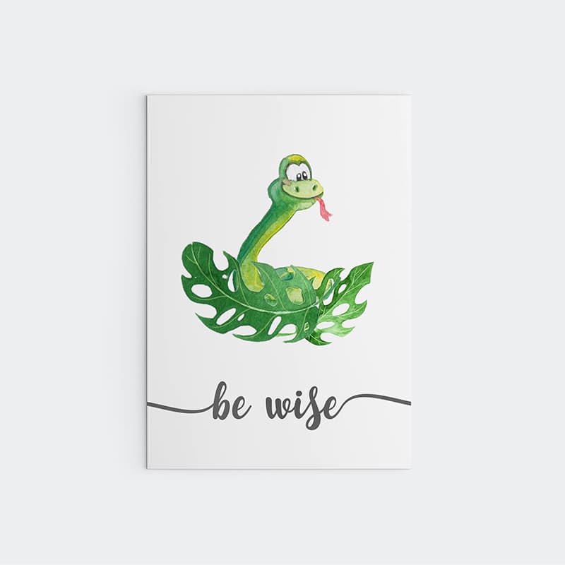 Animal Jungle Quotes - Snake - Pompom Prints