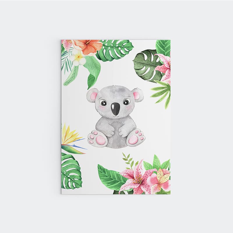Animal Safari Babies - Koala - Pompom Prints