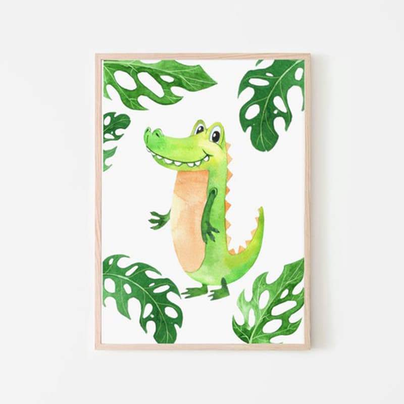 Animal Safari Crocodile - Pompom Prints