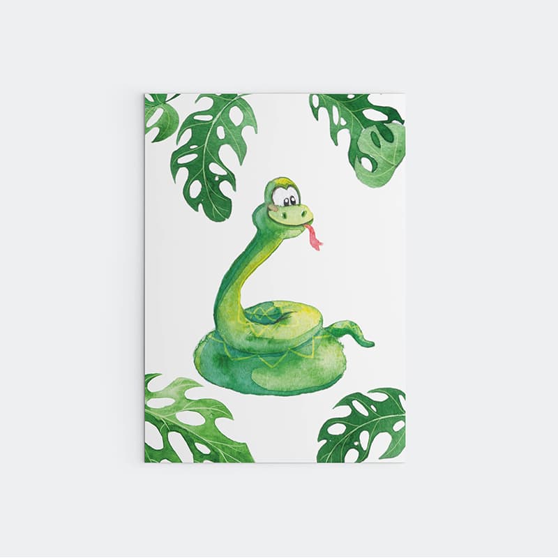 Animal Safari Snake - Pompom Prints