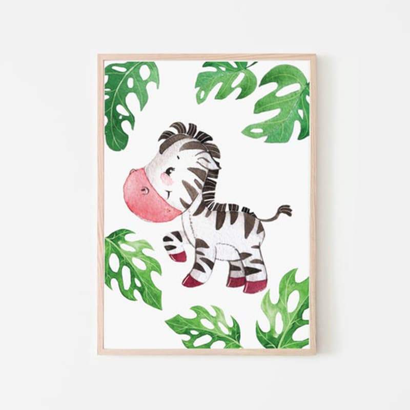 Animal Safari Zebra - Pompom Prints