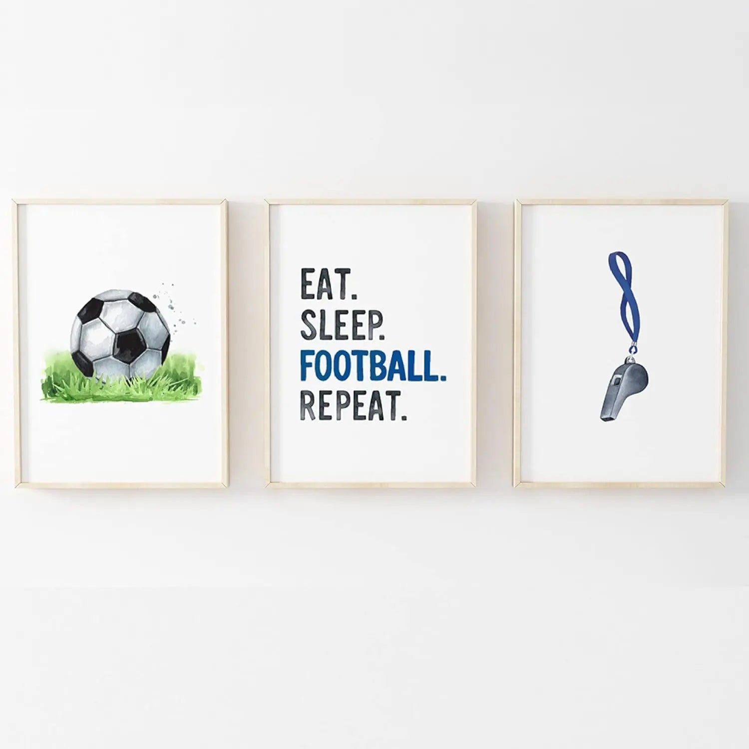 Football Prints - 3 Set - Pompom Prints