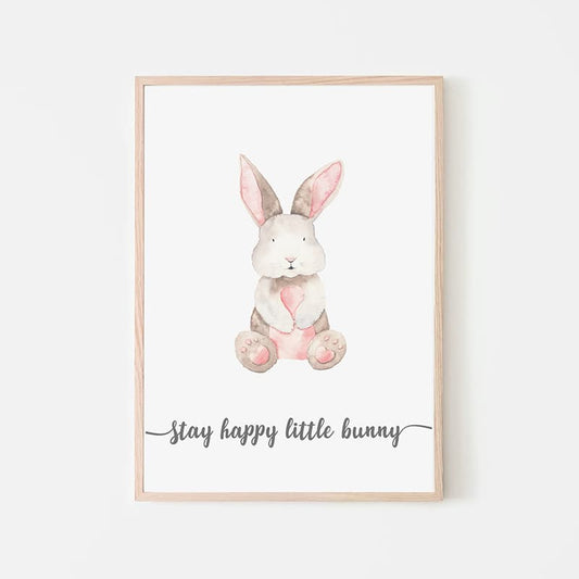 Little Woodland Animals - Bunny - Pompom Prints