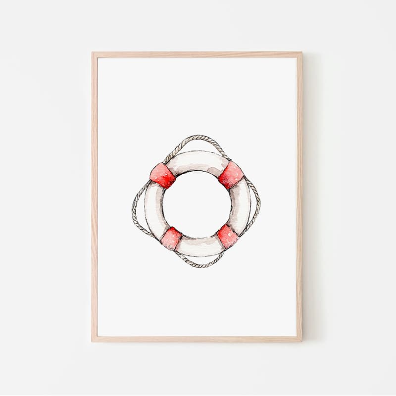 Nautical - Life Ring - Pompom Prints