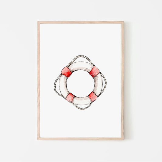 Nautical - Life Ring - Pompom Prints
