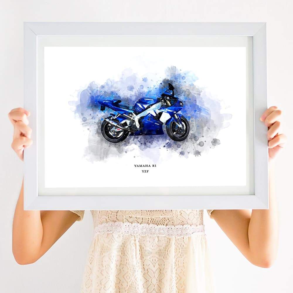 Personalised Watercolour Vehicle Print - Pompom Prints