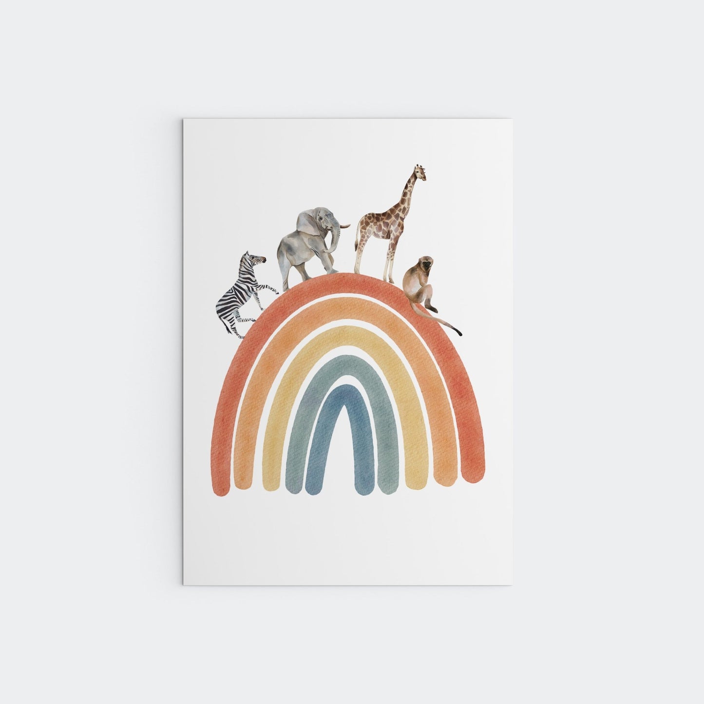 Rainbow Safari - 3 set - Pompom Prints