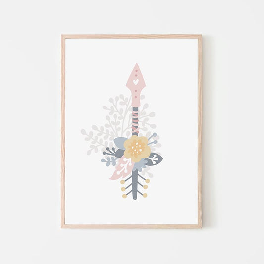 Unicorn Flowers - Arrow - Pompom Prints