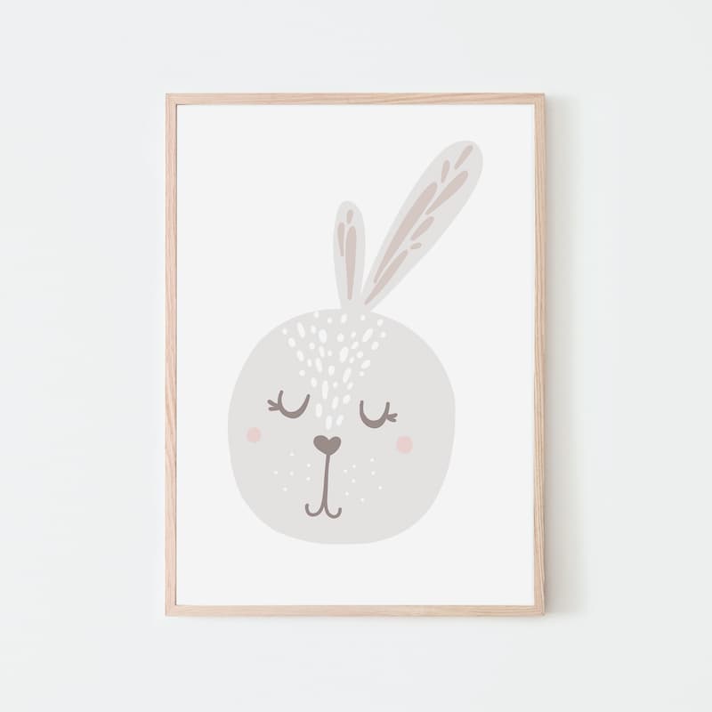 Unicorn Flowers - Bunny - Pompom Prints