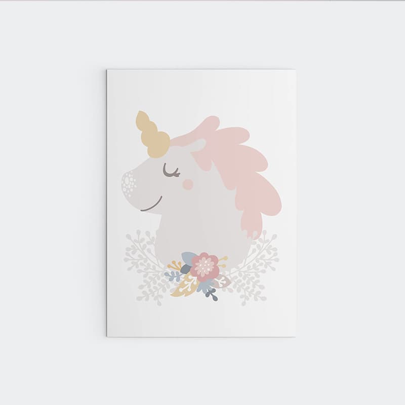 Unicorn Flowers - Pinkie - Pompom Prints