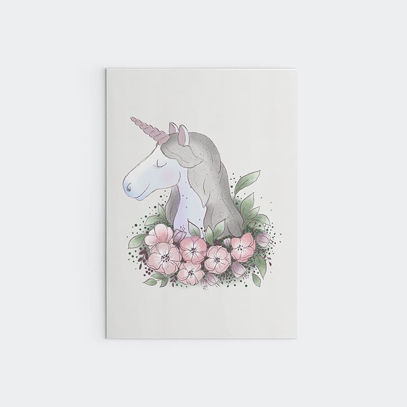 Unicorns - 3 Set (Unicorn Cloud, Pink Unicorn, Unicorn Rainbow) - Pompom Prints