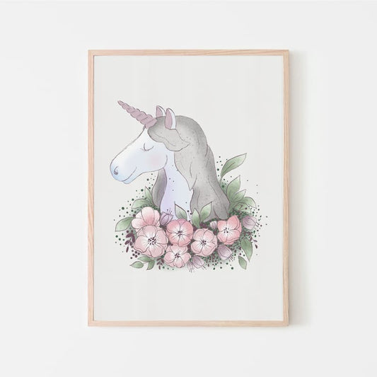 Unicorns - Pink Unicorn - Pompom Prints