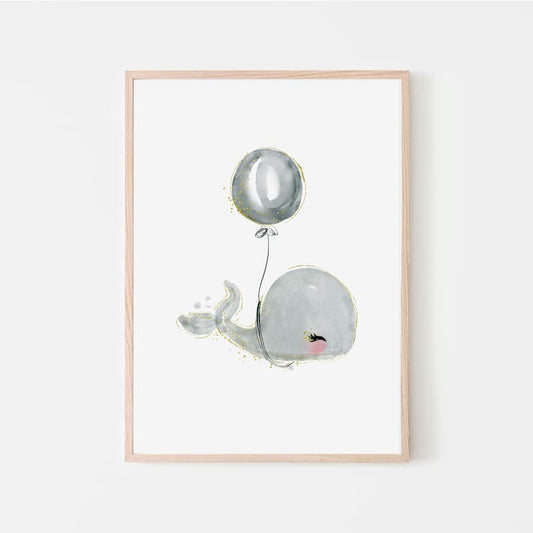 Whales - Clio - Pompom Prints